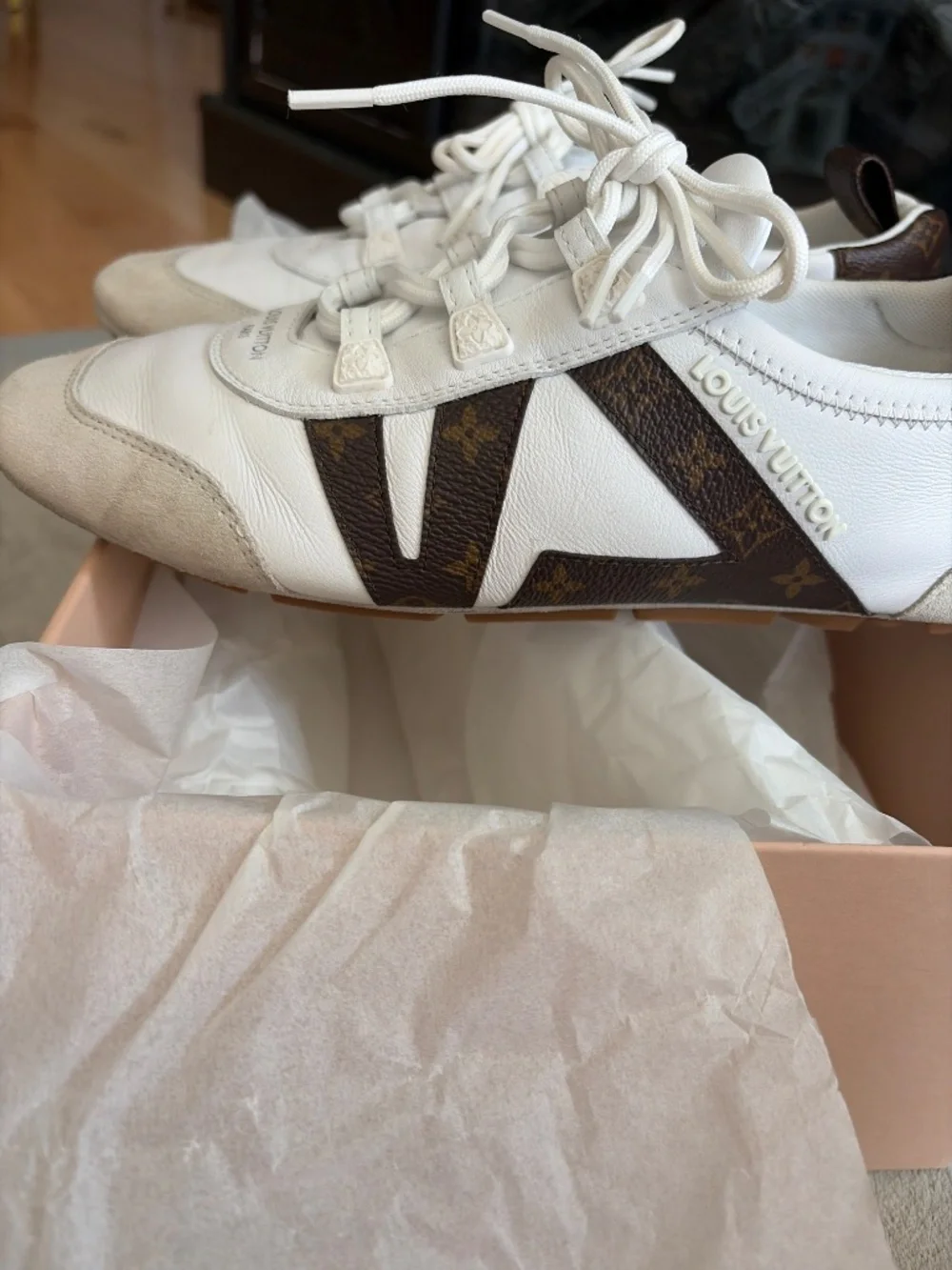 Authentic Louis Vuitton ballerina sneakers